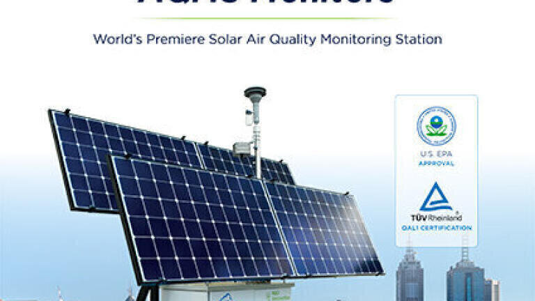 World’s first solar-powered air quality monitoring station